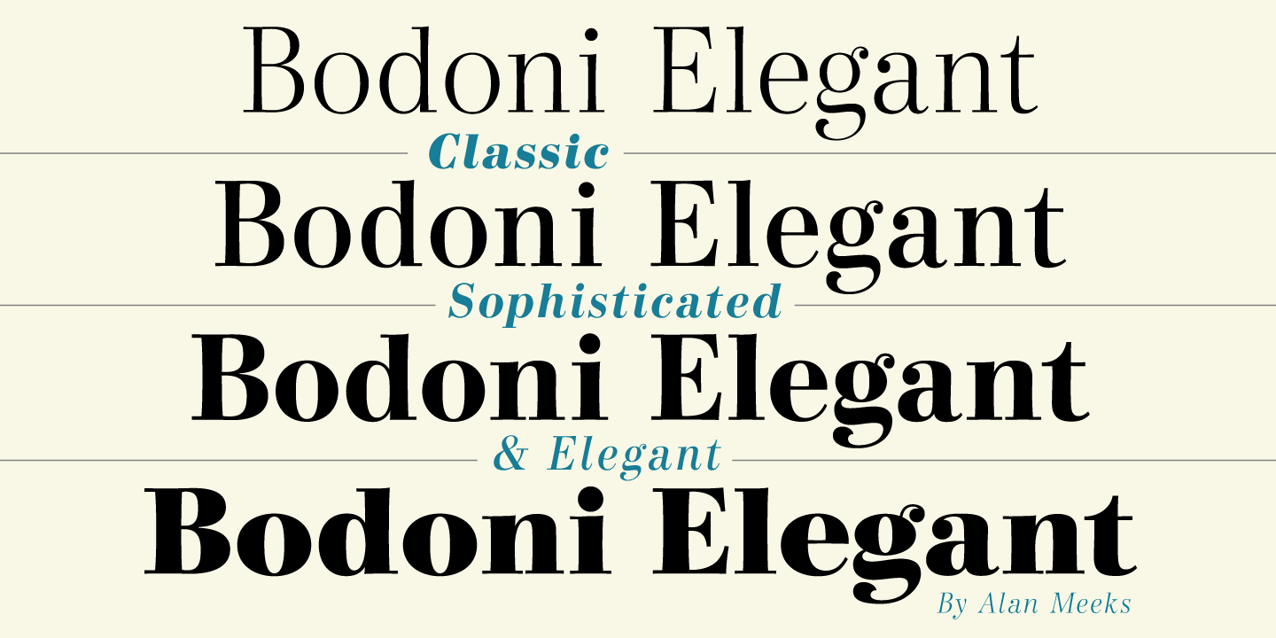 Bodoni Elegant