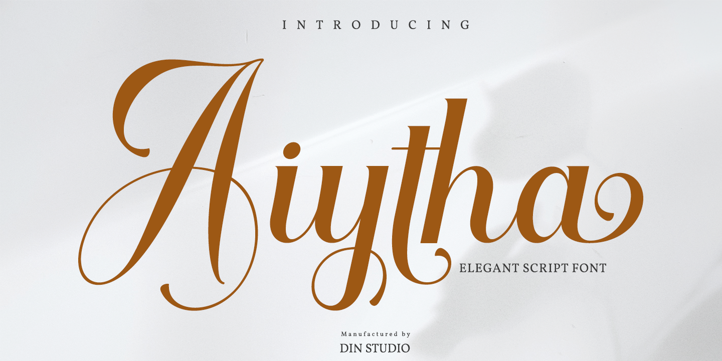 Image of Aiytha Regular font