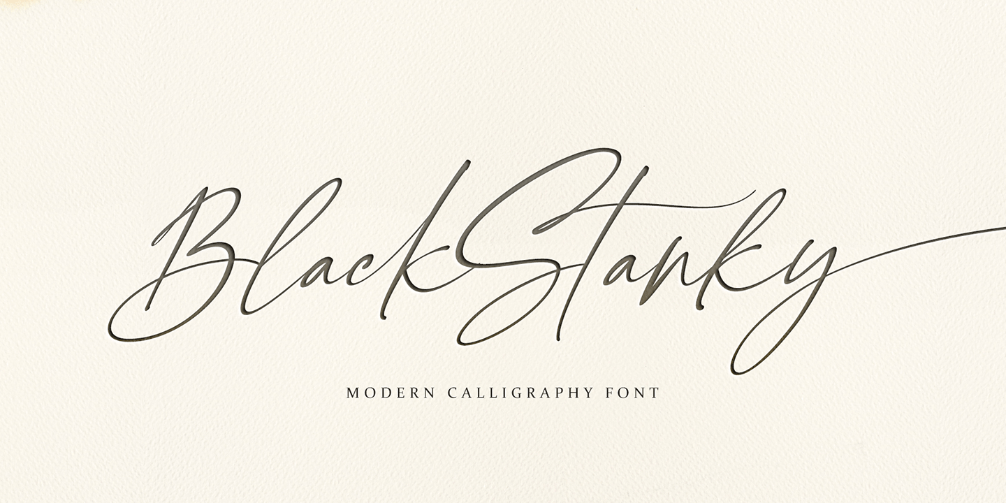 Image of Black Stanky Font
