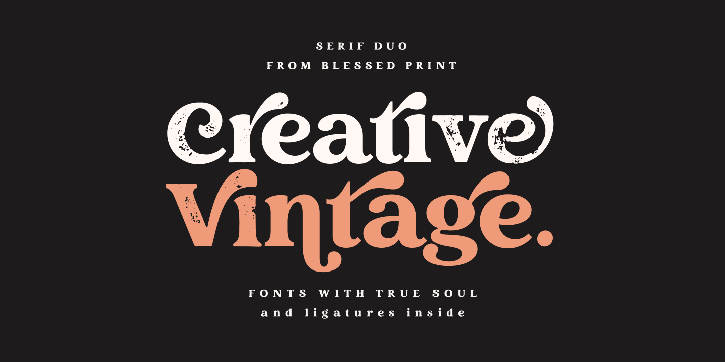 Image of Creative Vintage Draft Font