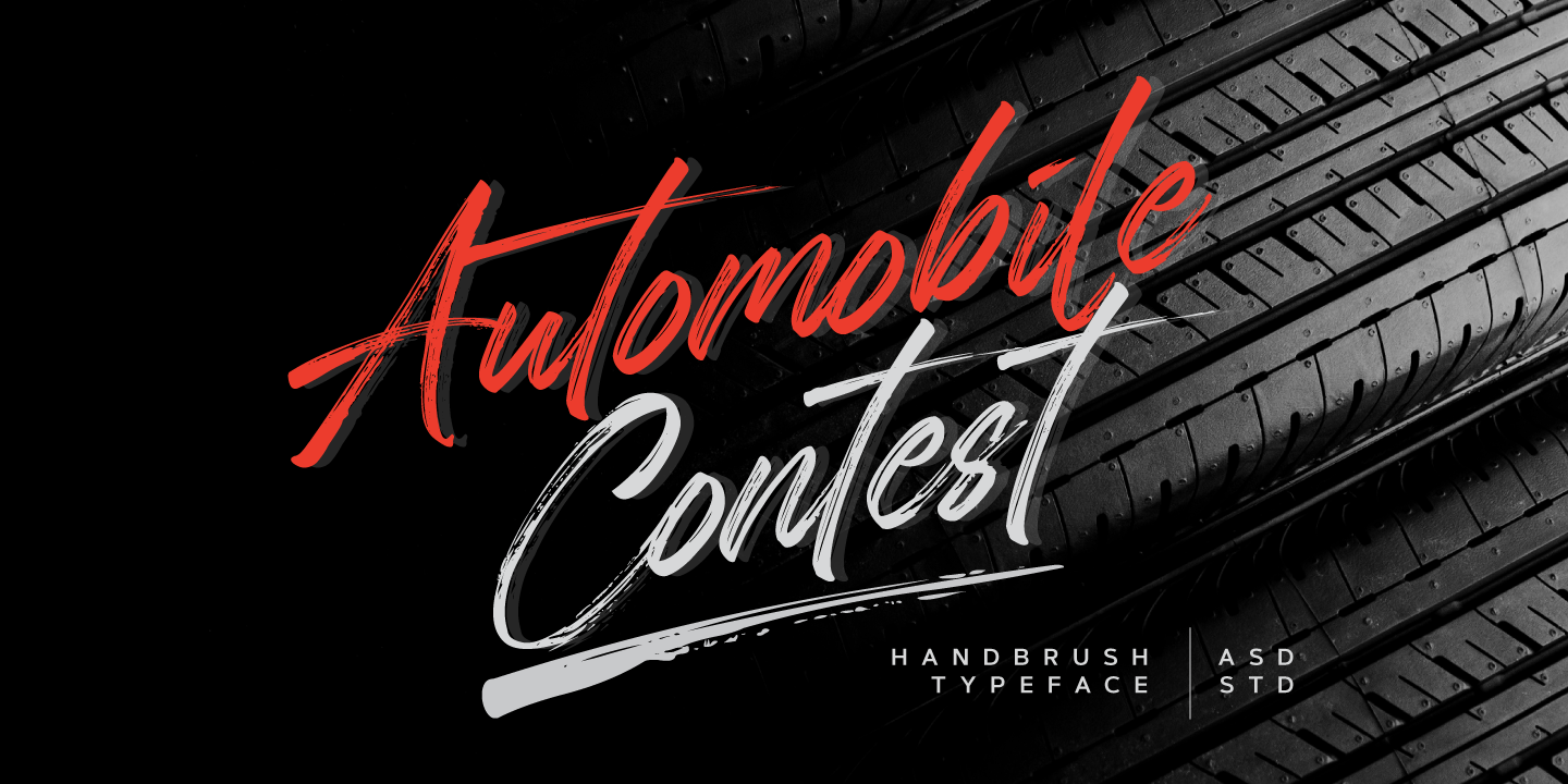 Image of Automobile Contest Regular Font
