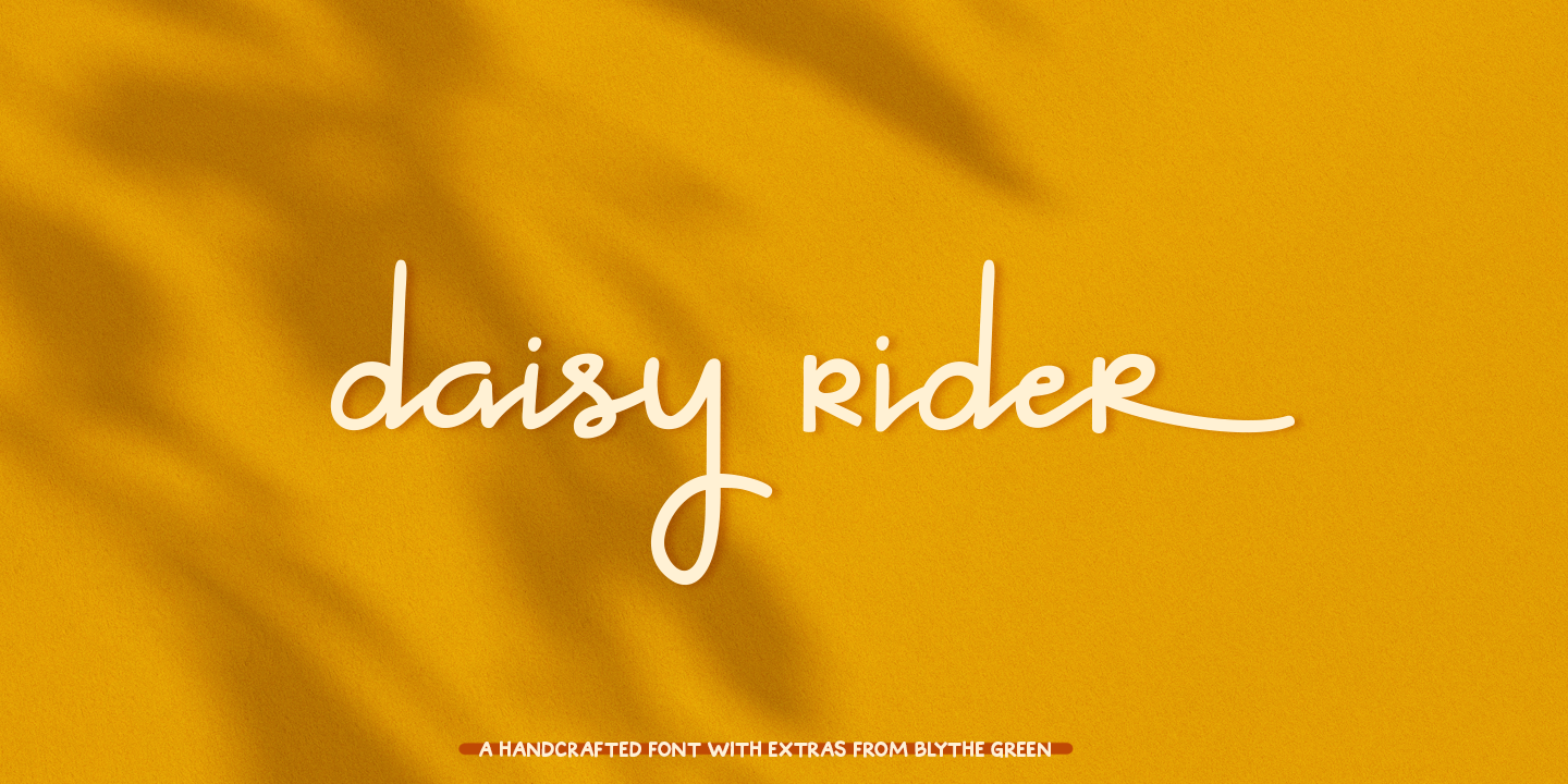 Image of Daisy Rider Script Font
