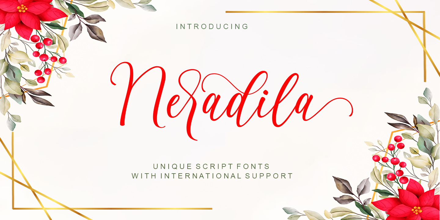 Image of Neradila Regular font