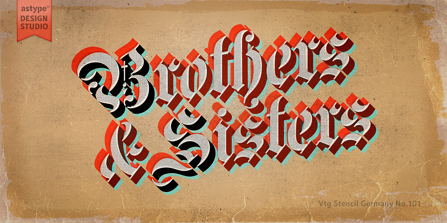 Vtg Stencil Germany No101™