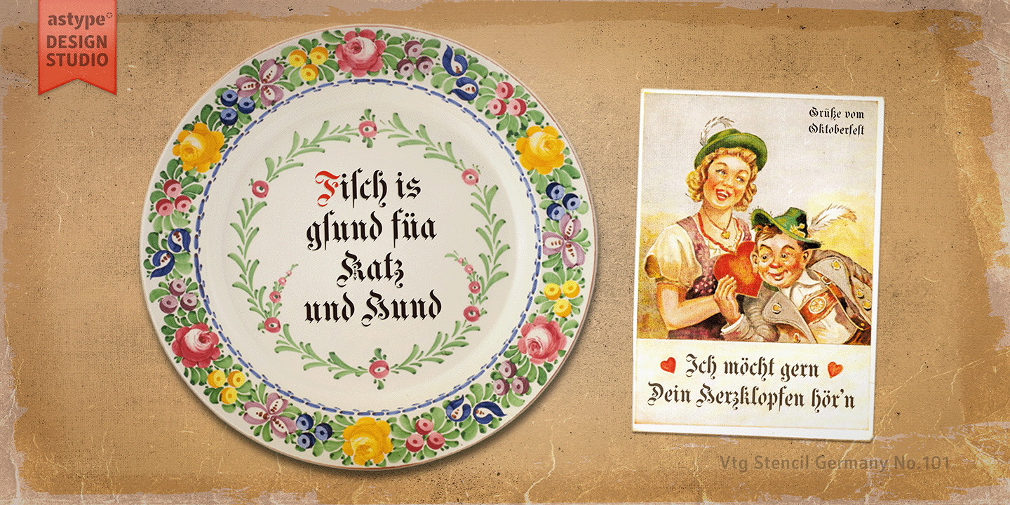 Vtg Stencil Germany No101™