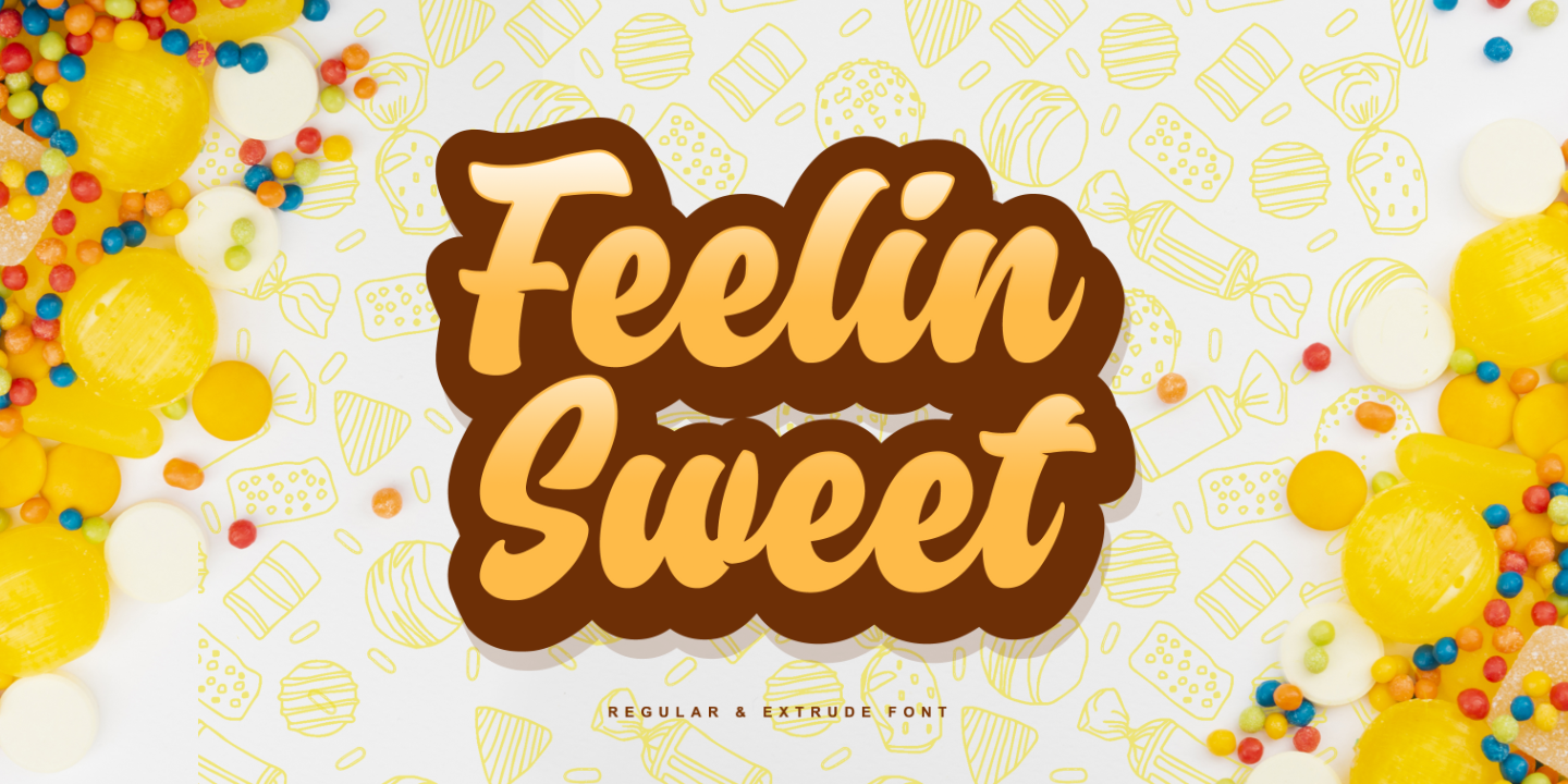 Image of Feelin Sweet Font