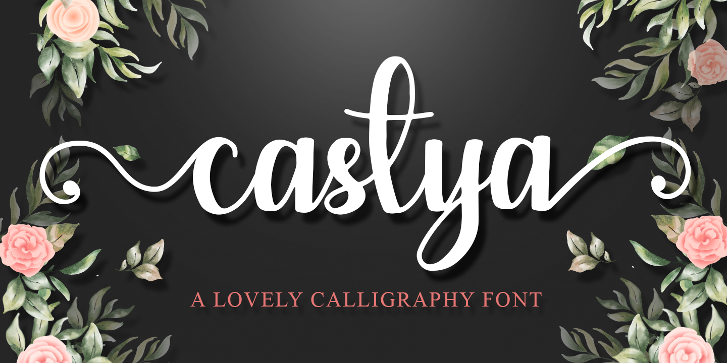 Image of Castya Calligraphy font
