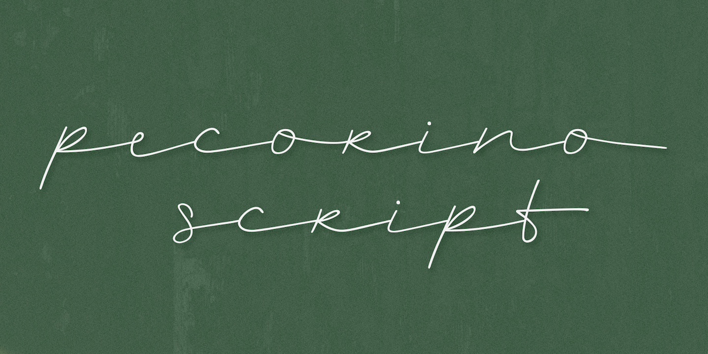 Image of Pecorino Script Script Font
