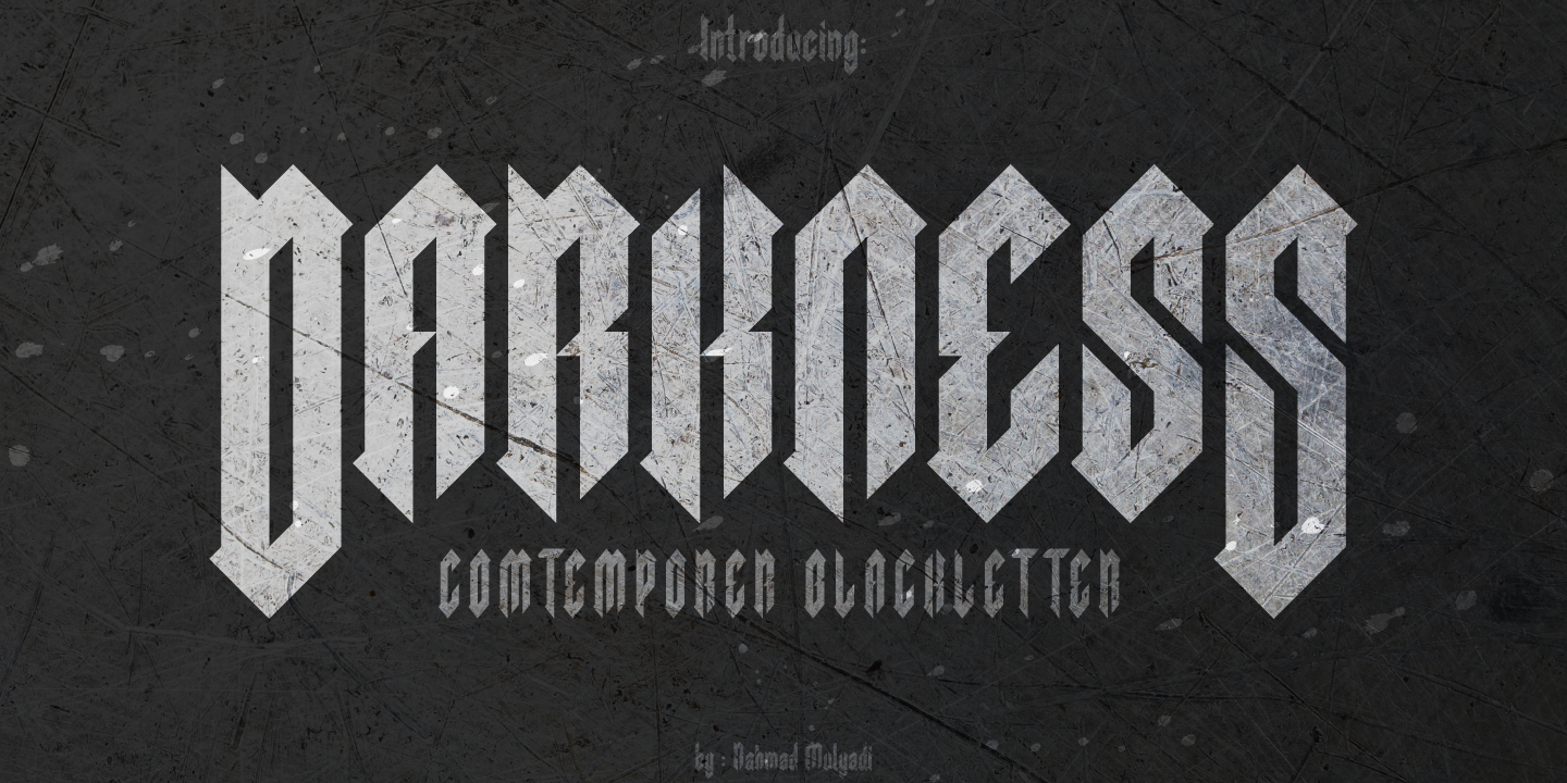 Image of Darkness Font