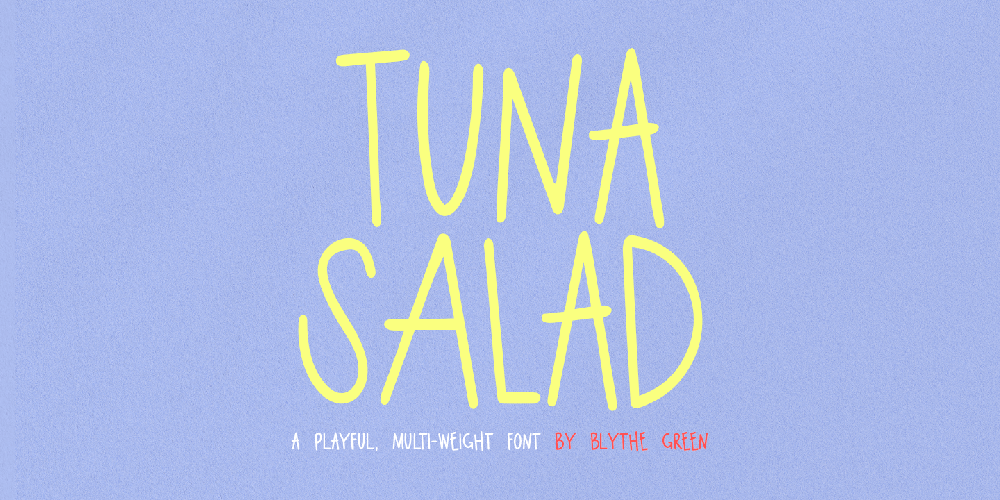 Image of Tuna Salad Light Font