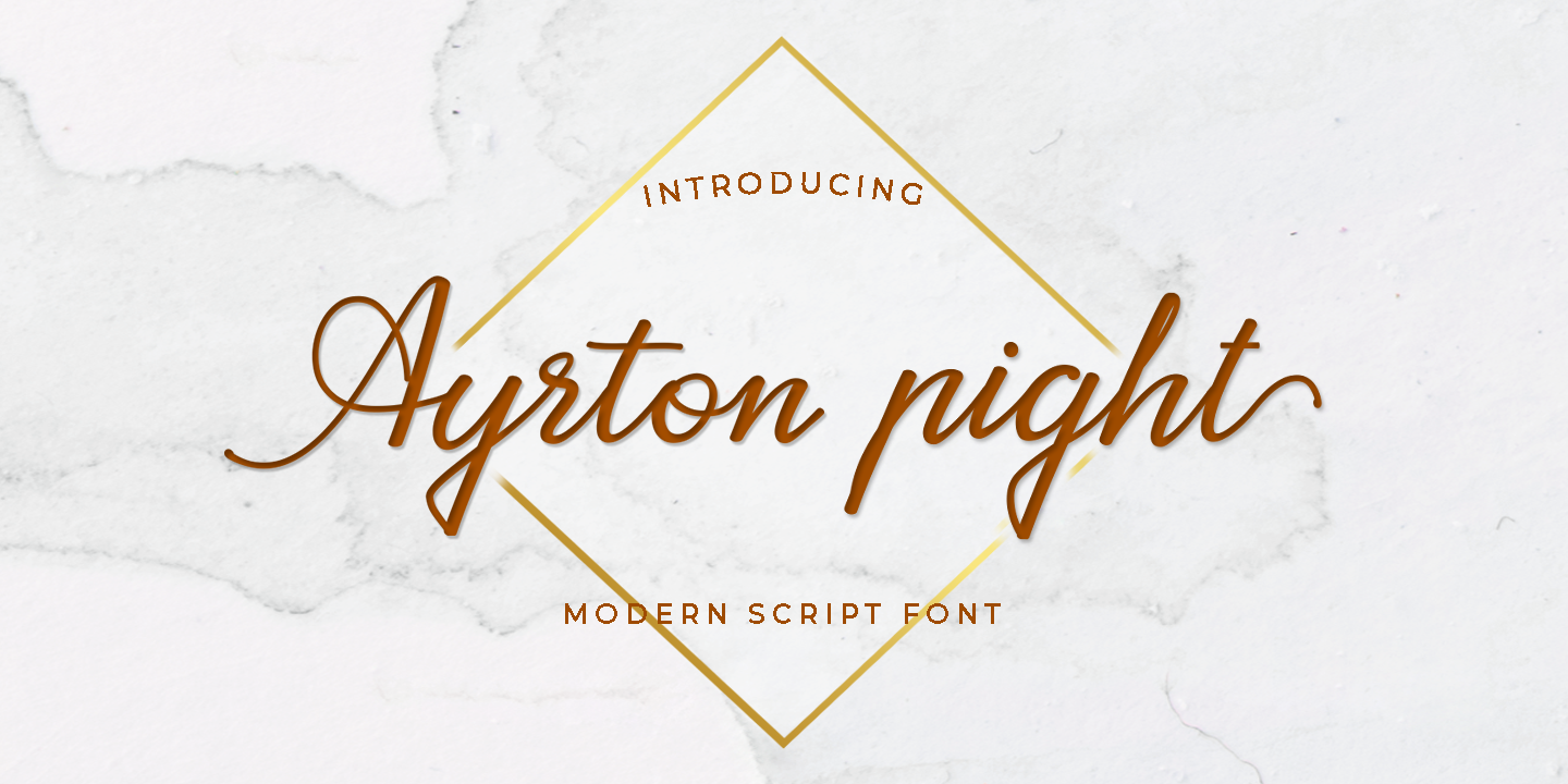 Image of Ayrton Pight Regular Font