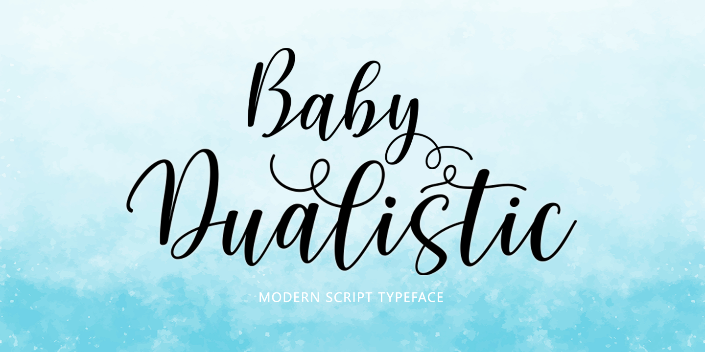 Image of Baby Dualistic Regular Font