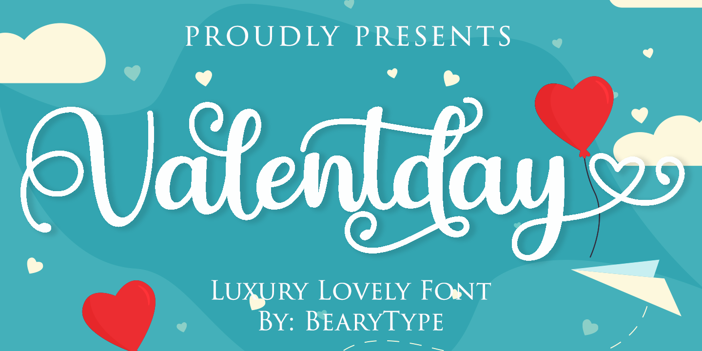 Image of Valentday Regular Font