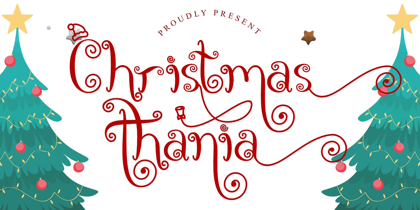 Image of Christmas Thania Font