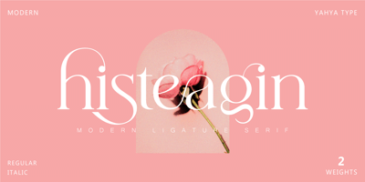 Font visual image of Histeagin