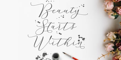 Font visual image of Delinda Script