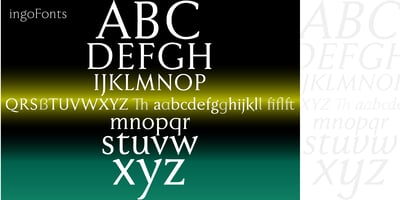 Font visual image of Faber Serif Pro