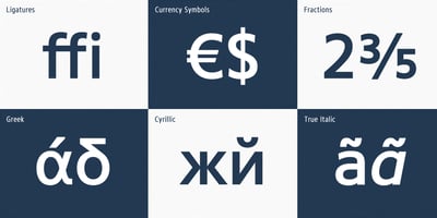 Font visual image of Core Sans N