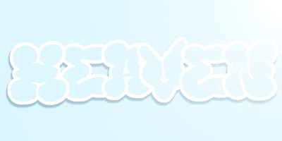 Font visual image of High Sky
