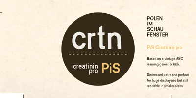 Font visual image of PiS Creatinin Pro