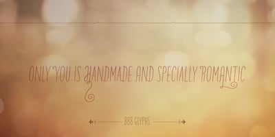 Font visual image of Only You Pro