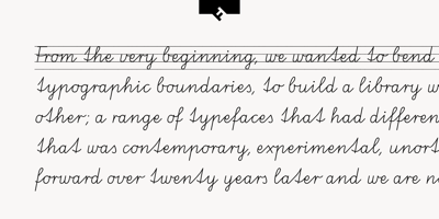 Font visual image of FF Schulschrift&trade;