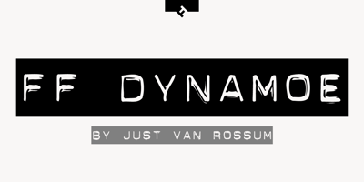Font visual image of FF Dynamoe&reg