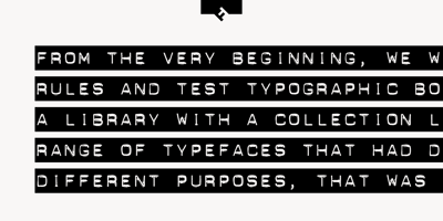 Font visual image of FF Dynamoe&reg
