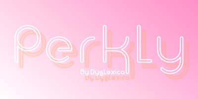 Font visual image of Perkly