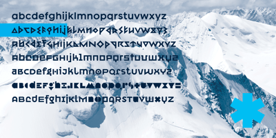Font visual image of Siberian