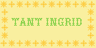 Font visual image of Tant Ingrid