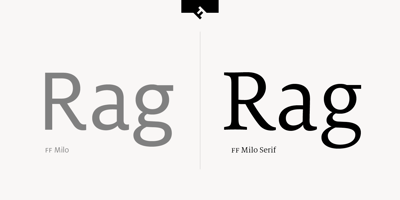 Font visual image of FF Milo&reg Serif
