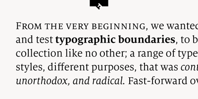 Font visual image of FF Milo&reg Serif