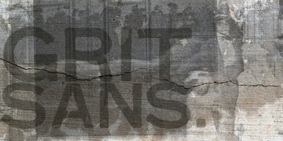 Font visual image of Grit Sans&trade;