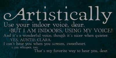 Font visual image of Heirloom Artcraft&trade;