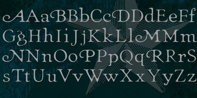 Font visual image of Heirloom Artcraft&trade;