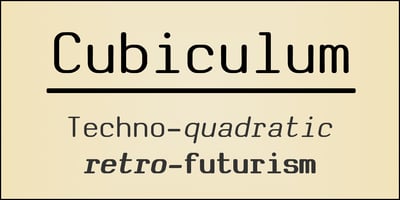 Font visual image of Cubiculum