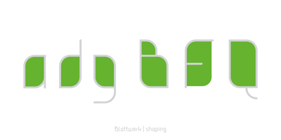 Font visual image of Blattwerk