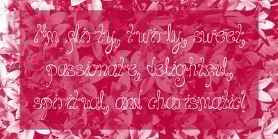 Font visual image of Joy