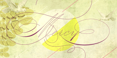 Font visual image of Mercy