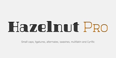Font visual image of Hazelnut Pro