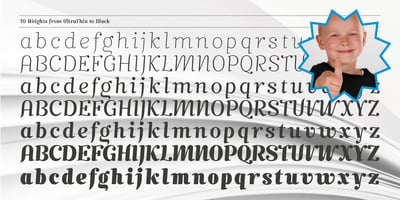 Font visual image of Mimix&trade;