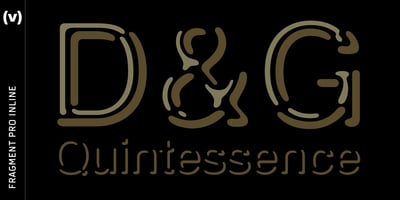 Font visual image of Fragment Pro Inline&trade;