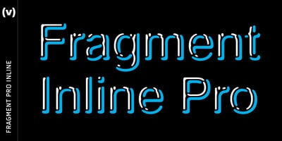 Font visual image of Fragment Pro Inline&trade;