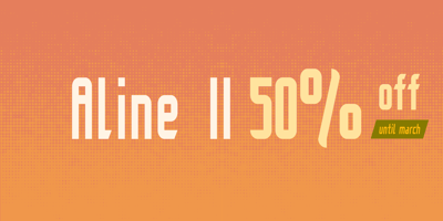Font visual image of Aline II&trade;