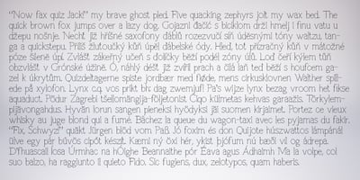 Font visual image of Thinpaw