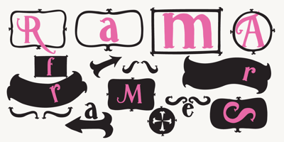 Font visual image of Caitiff