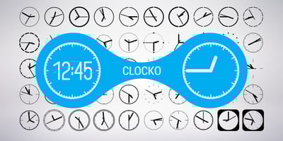 Font visual image of Clocko