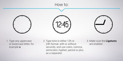 Font visual image of Clocko