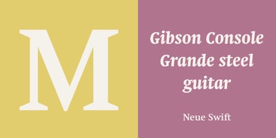 Font visual image of Neue Swift&reg
